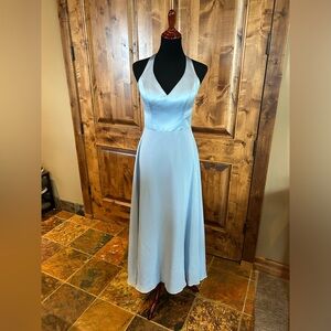 Allure Bridesmaid Dress. Perfect for prom too! Desert Blue size 10.